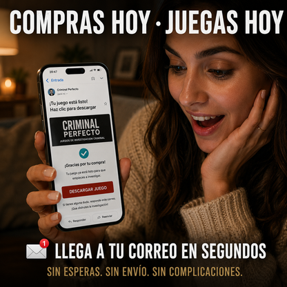 JUEGOS DE DETECTIVES - HOY 3X1 - LLEVATE 3 CASOS REALES + 7 CASOS EXPRESS DE REGALO